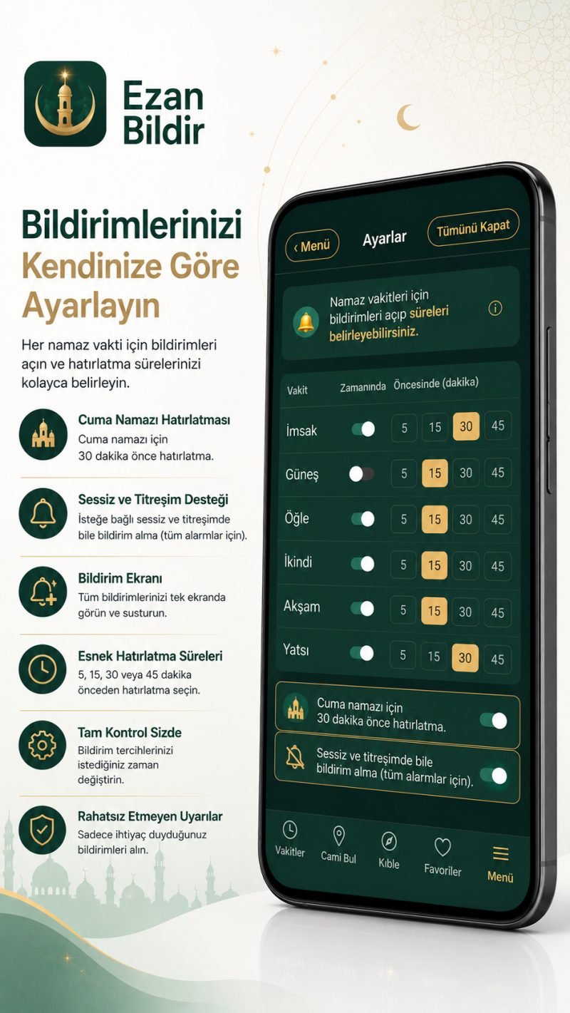 Bildirim Ayarları ekranı