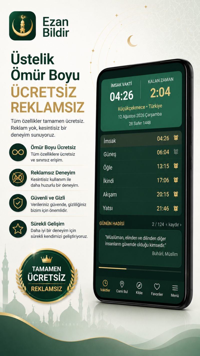 Ücretsiz ve Reklamsız ekranı